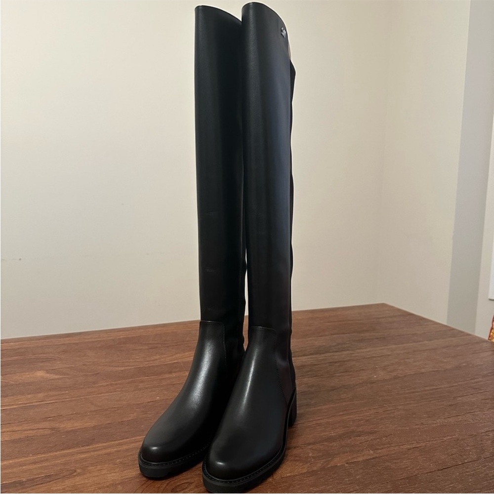 Stuart Weitzman Black Heeled Boots